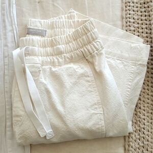 Everlane Canvas Organic Cotton Pull-on Pant in Bone - Size M